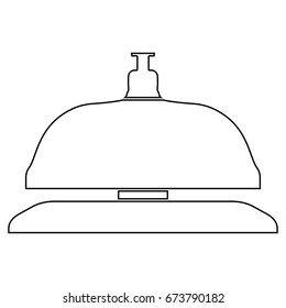 Reception bell icon .