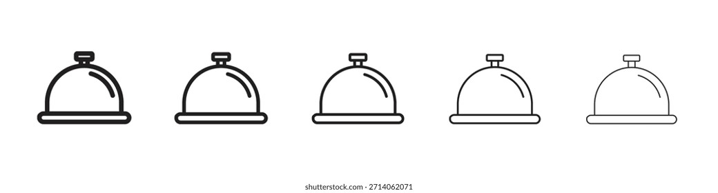 Diseño de icono de campana de recepción, logotipo, App, interfaz de usuario. Ilustración vectorial, EPS