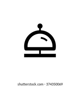 Reception bell icon. Hotel service sign line vector icon for websites and apps mobile minimalistic flat design