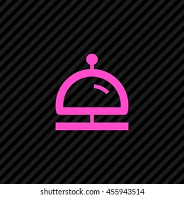 Reception bell icon. Hotel service sign line vector icon for websites and apps mobile minimalistic flat design