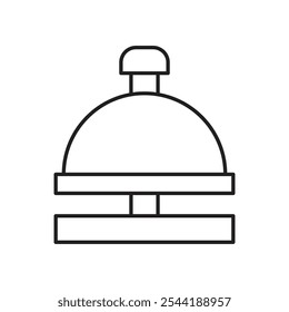 Reception bell icon. isolated vector icon.