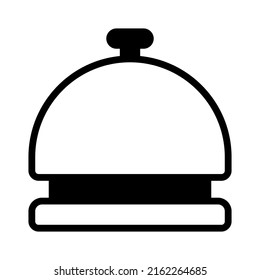 reception bell icon with solid line style. Suitable for website design, logo, app and UI. Based on the size of the icon in general, so it can be reduced.
