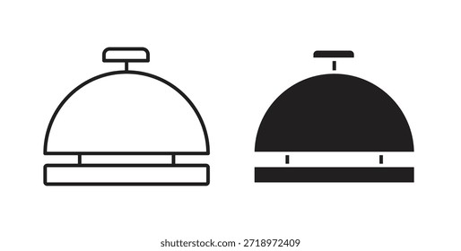 Reception bell icon. Symbol, logo illustration. graphic icon set