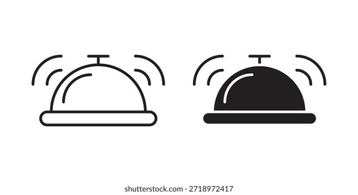 Reception bell icon. Symbol, logo illustration. graphic icon set