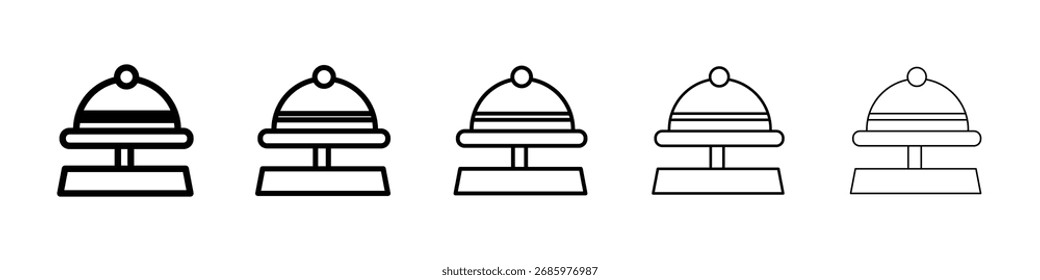 Ícone de sino de recepção Ilustração de arte vetorial