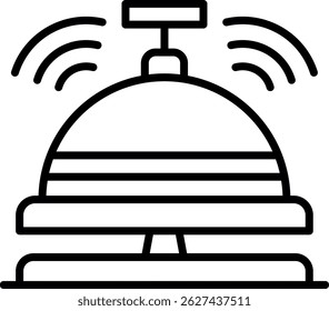 Reception Bell New Creative Icon Design Vector