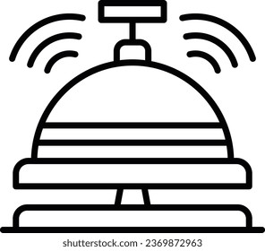 Reception Bell Pixel Perfect Detail Icon