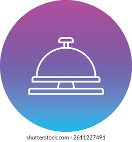 Reception Bell vector icon. Can be used for printing, mobile and web applications.