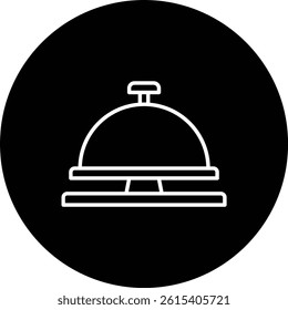 Reception Bell vector icon. Can be used for printing, mobile and web applications.