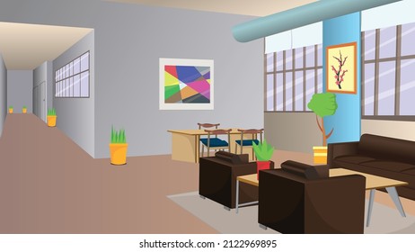 Reception of a Business Building