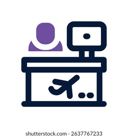 reception duotone icon. Sleek and modern vector icon for websites, mobile apps, marketing materials, and corporate design. Fully scalable and ready to use.