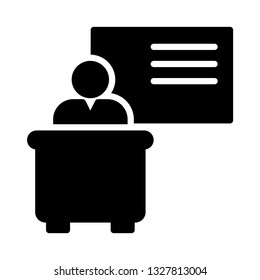 reception glyph icon 