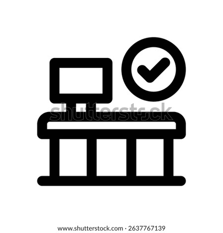 reception glyph icon. Strong and solid vector icon for websites, mobile interfaces, presentations, and visual branding. High quality and easy to edit.
