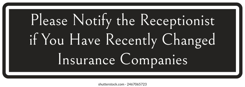 Reception guide sign and labels