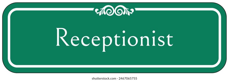 Reception guide sign and labels