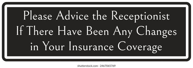 Reception guide sign and labels