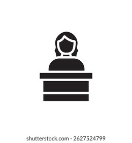 Icono de recepción colección. Estilo de diseño con fondo