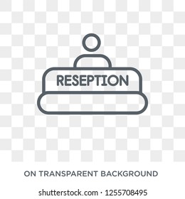 Reception icon. Reception design concept from Hotel collection. Simple element vector illustration on transparent background.