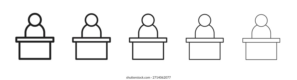 Diseño de icono de recepción, logotipo, App, interfaz de usuario. Ilustración vectorial, EPS