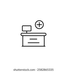 Reception icon design stock illustration