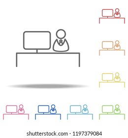 reception icon. Elements of Web in multi colored icons. Simple icon for websites, web design, mobile app, info graphics