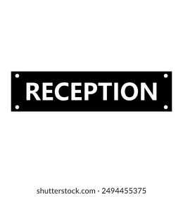 Icono de recepción ilustrado en el fondo