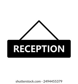 Icono de recepción ilustrado en el fondo