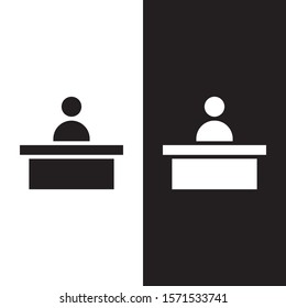 Reception icon illustration isolated vector sign symbol