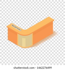 Reception icon. Isometric illustration of receptionicon vector icon for web