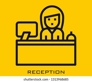 Reception icon signs