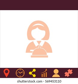 Reception  icon. Vector design. 