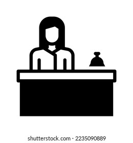 Reception icon vector illustration logo template isolated on white background