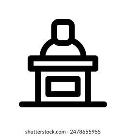 reception icon. vector line icon for your website, mobile, presentation, and logo design.