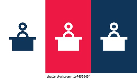 Reception icon for web and mobile