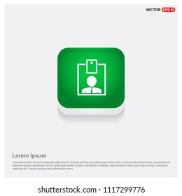 reception iconGreen Web Button - Free vector icon