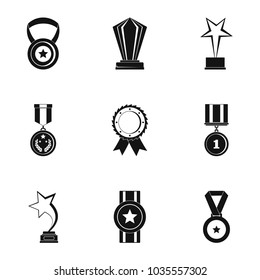 Reception icons set. Simple set of 9 reception vector icons for web isolated on white background
