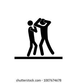 reception in judo icon. Elements of fighting icon. Premium quality graphic design icon. Simple single combat icon for websites, web design, mobile app, info graphics on white background