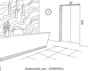 510 Hotel reception sketch Images, Stock Photos & Vectors | Shutterstock