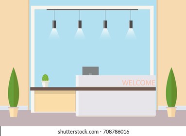 Reception in modern office