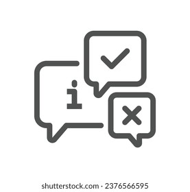 Esquema de icono relacionado con la recepción y vector lineal.