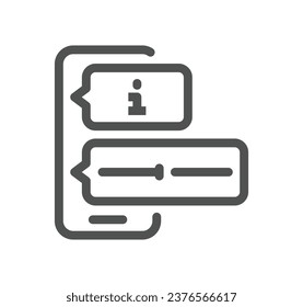 Esquema de icono relacionado con la recepción y vector lineal.