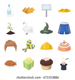 reception, rest, tourism and other web icon in cartoon style.mafin, hare, entertainment icons in set collection.