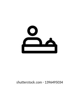 reception service icon vector illustration
