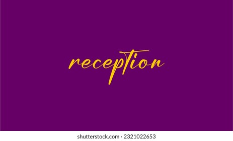 Reception Vector Abstract - Logo Artwork