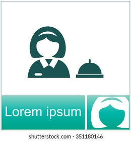 Reception vector icon.