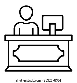 Reception vector icon. Can be used for printing, mobile and web applications.