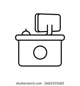 Reception Vector icon Vector icon concept stock illustration