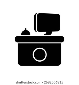 Ícone de vetor de recepção Ícone de vetor conceito ilustração de stock