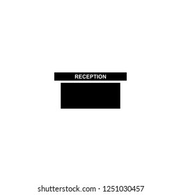 reception vector icon. reception sign on white background. reception icon for web and app