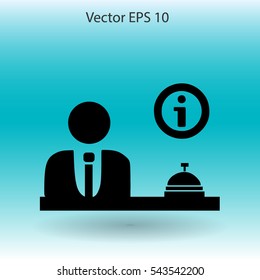 Reception vector illustration